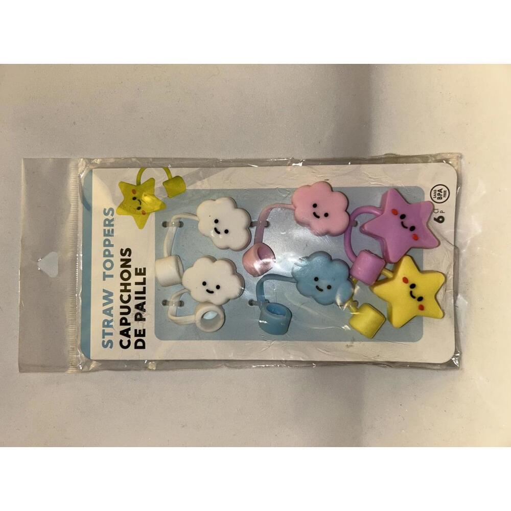 Stanley Tumblers Straw Toppers Stars and Clouds Straw Tumbler Accessories